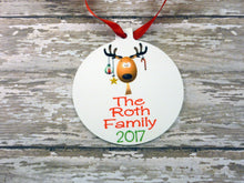 Load image into Gallery viewer, Personalized Reindeer Ornament