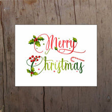 Load image into Gallery viewer, Merry Christmas Holly Berry Door/Wreath Sign