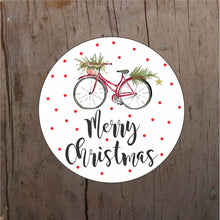 Load image into Gallery viewer, Round Christmas Bike Door/Wreath Sign