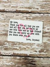 Load image into Gallery viewer, Personalized Aluminum Wallet Card