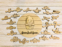 Load image into Gallery viewer, HALF SET DIY Unfinished Gnome door hanger w/ interchangeable inserts