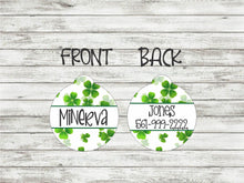 Load image into Gallery viewer, Shamrock/Clover Pet ID Tag