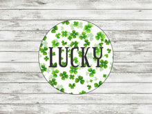 Load image into Gallery viewer, Lucky Four Leaf Clover Door/Wreath Sign