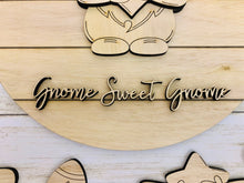 Load image into Gallery viewer, HALF SET DIY Unfinished Gnome door hanger w/ interchangeable inserts