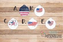 Load image into Gallery viewer, Fourth of July Pet Id Tag