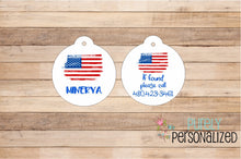Load image into Gallery viewer, Fourth of July Pet Id Tag