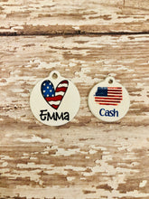 Load image into Gallery viewer, Fourth of July Pet Id Tag