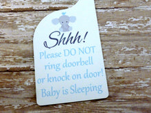 Load image into Gallery viewer, Shhh... Baby Elephant Door Hanger
