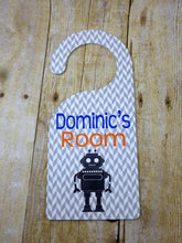Load image into Gallery viewer, Robot Kids Door Hanger