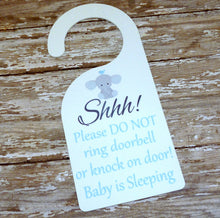 Load image into Gallery viewer, Shhh... Baby Elephant Door Hanger