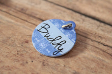 Load image into Gallery viewer, Blue Bones/Paw Prints Pet ID
