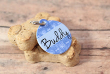 Load image into Gallery viewer, Blue Bones/Paw Prints Pet ID