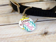 Load image into Gallery viewer, Yellow Chevron Dog/Cat Tag