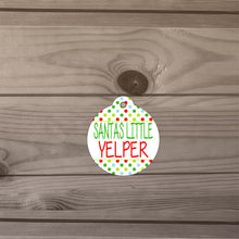 Load image into Gallery viewer, Santa's Little Yelper Pet Id tag