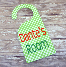Load image into Gallery viewer, Double sided Checkered Door Hanger