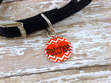 Load image into Gallery viewer, Red/White Chevron Pet Identification