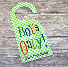 Load image into Gallery viewer, Double sided Checkered Door Hanger