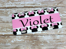 Load image into Gallery viewer, Minnie Personalized Mini License Plate