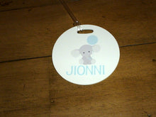 Load image into Gallery viewer, Baby Boy Elephant Bag Tag