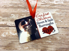 Load image into Gallery viewer, Keepsake Photo Our First Christmas Ornament