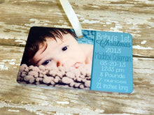 Load image into Gallery viewer, Keepsake Birth Stat Christmas Ornament
