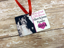 Load image into Gallery viewer, Keepsake Photo Our First Christmas Ornament