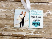 Load image into Gallery viewer, Keepsake Photo Our First Christmas Ornament