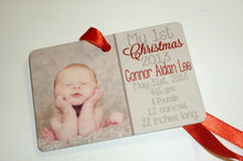 Load image into Gallery viewer, Baby Stat Holiday Ornament