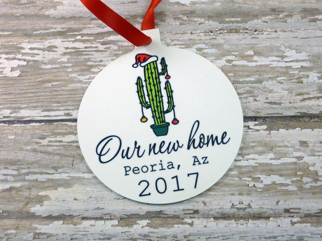 Our New Home Cactus ornament