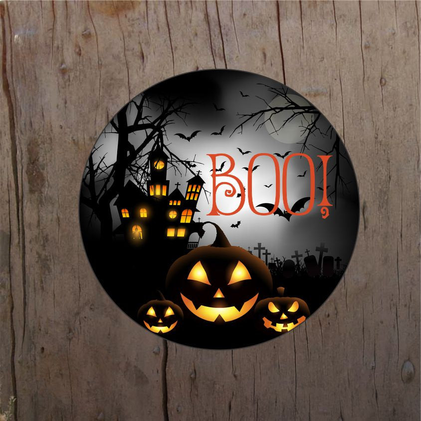 Haunted House BOO! Door/Wreath Sign