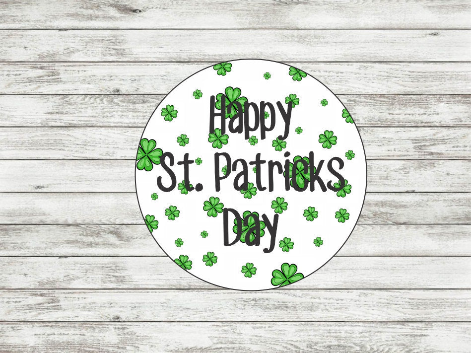 Shamrock St. Patricks Day  Door/Wreath Sign