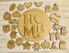 Load image into Gallery viewer, DIY Unfinished Interchangeable Home Sign Kit
