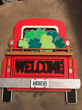 Load image into Gallery viewer, DIY Wood Vintage Truck door hanger with seasonal inserts HALF SET
