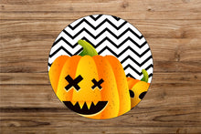 Load image into Gallery viewer, Chevron Pumpkin Door/Wreath Sign
