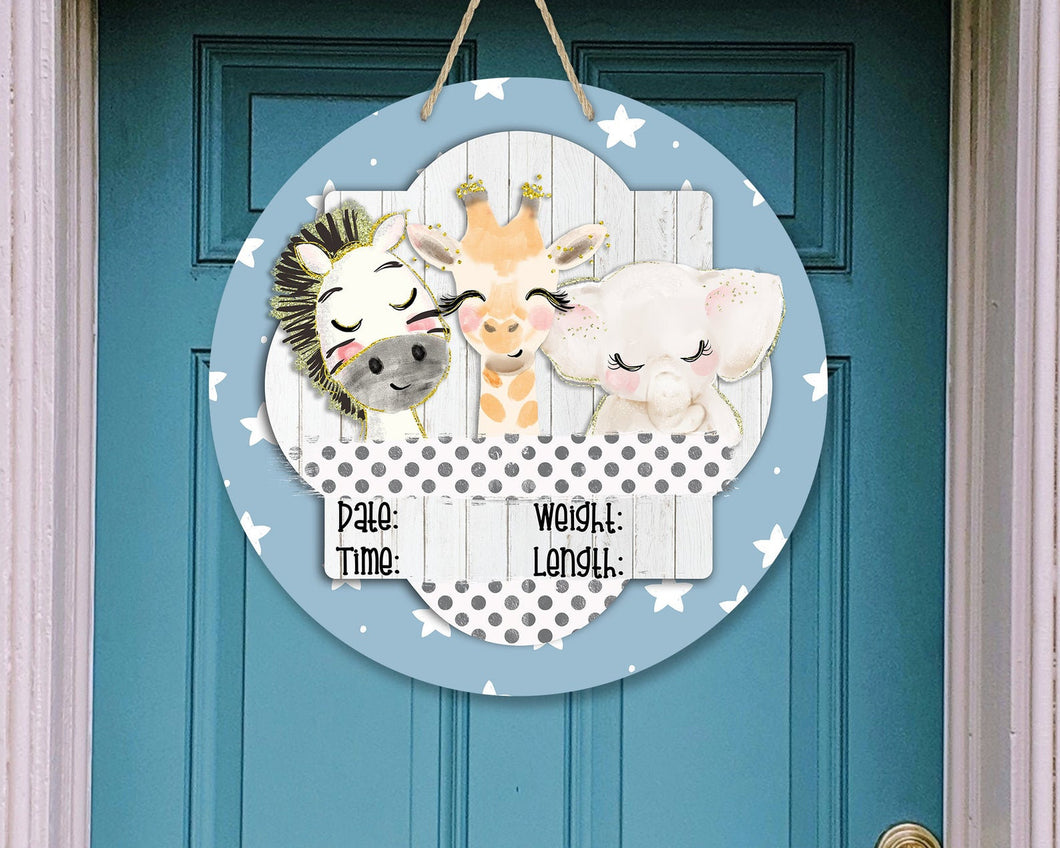 Keepsake Baby Stats Sign