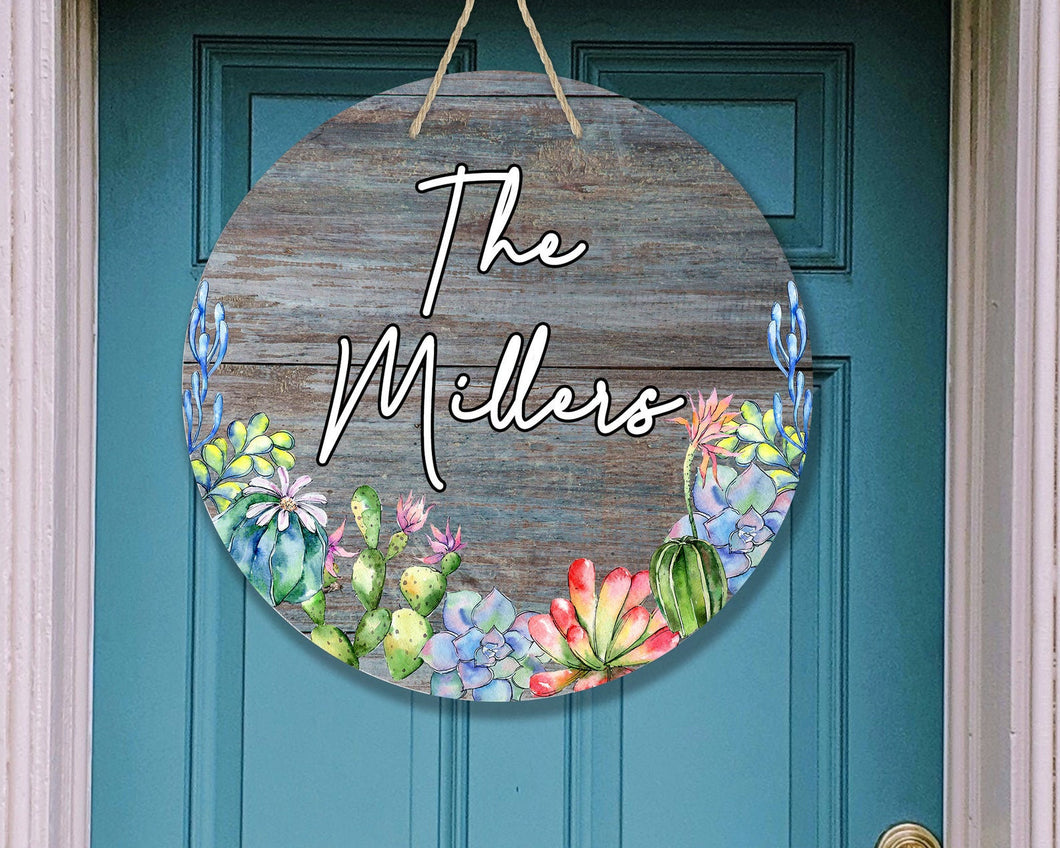 Succulent Farmhouse Door/Wreath Sign