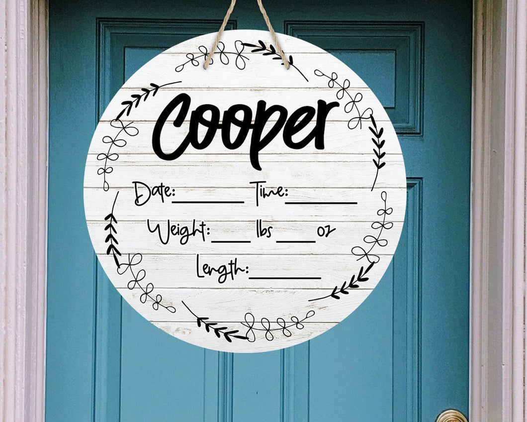 Keepsake Baby Stat Sign