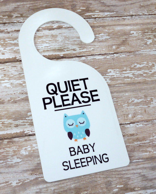 Quiet Please, Owl Baby Sleeping sign
