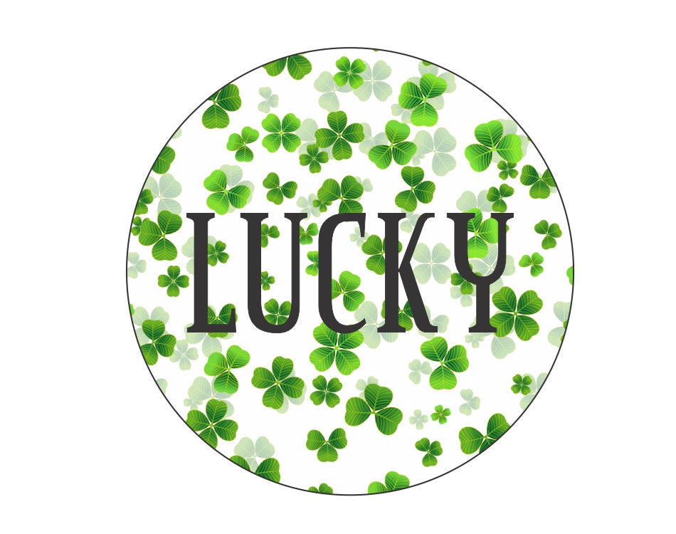 Lucky Four Leaf Clover Door/Wreath Sign