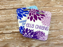 Load image into Gallery viewer, Blue Floral Bag Tag
