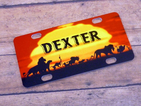 Lion King Mini License Plate