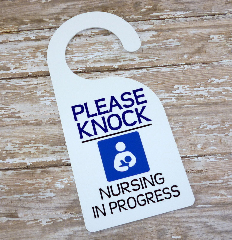 Please Knock Breastfeeding/Nursing Door Sign