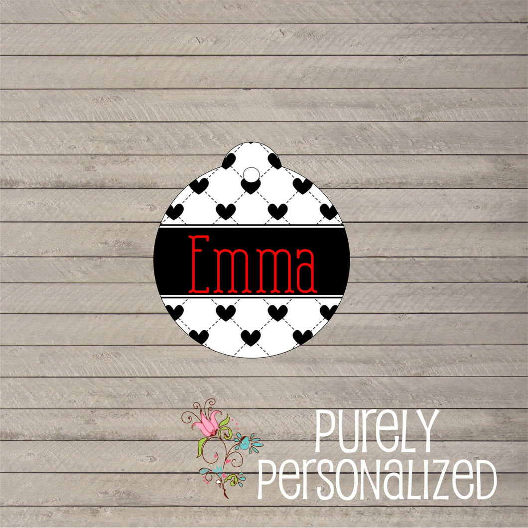 Heart Design Pet Tag